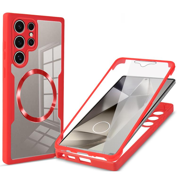 For Samsung Galaxy S24 Ultra 5G CD Texture Magsafe Phone Case