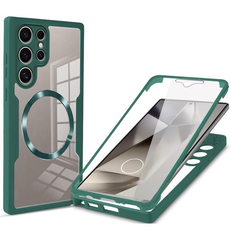 For Samsung Galaxy S24 Ultra 5G CD Texture Magsafe Phone Case