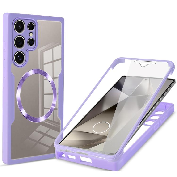 For Samsung Galaxy S24 Ultra 5G CD Texture Magsafe Phone Case