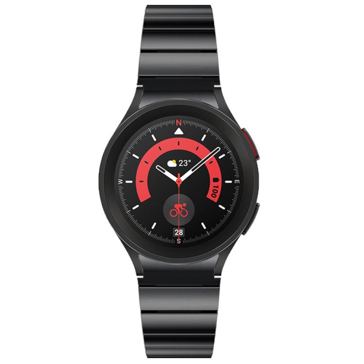 For Samsung Galaxy Watch 4 / 5 / 6 / 7 One Bead Magnetic Buckle Stainless Steel Watch Band