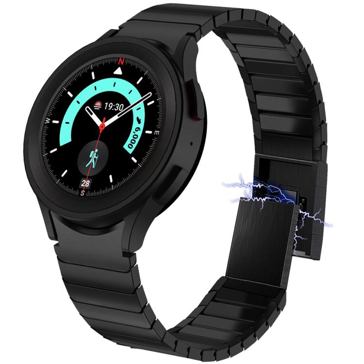 For Samsung Galaxy Watch 4 / 5 / 6 / 7 One Bead Magnetic Buckle Stainless Steel Watch Band