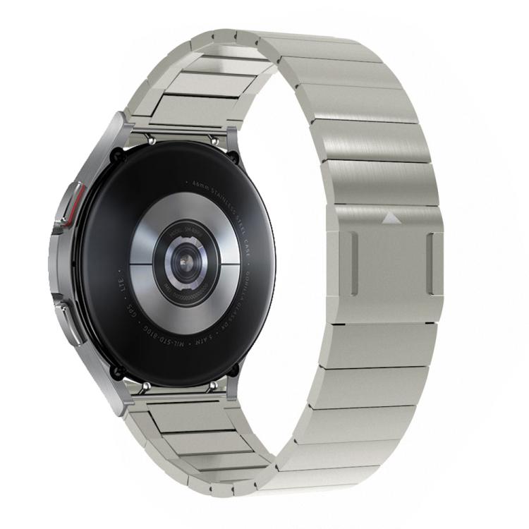 For Samsung Galaxy Watch 4 / 5 / 6 / 7 One Bead Magnetic Buckle Stainless Steel Watch Band