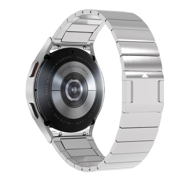 For Samsung Galaxy Watch 4 / 5 / 6 / 7 One Bead Magnetic Buckle Stainless Steel Watch Band