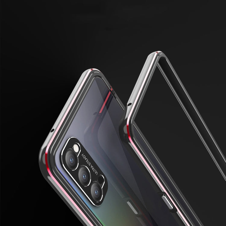 For OPPO Reno4 Aluminum Alloy Shockproof Protective Bumper Frame