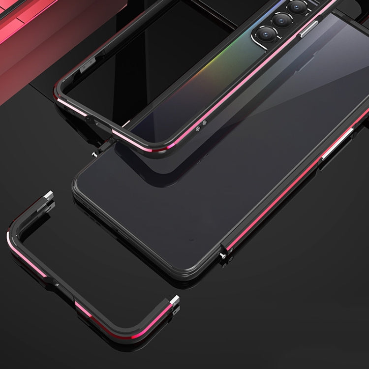 For OPPO Reno4 Aluminum Alloy Shockproof Protective Bumper Frame
