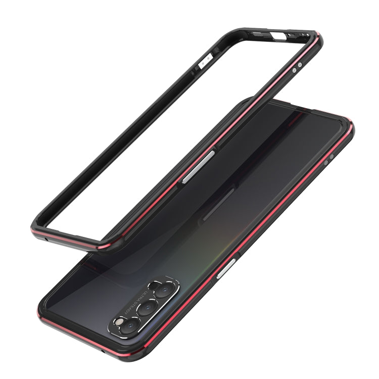 For OPPO Reno4 Aluminum Alloy Shockproof Protective Bumper Frame