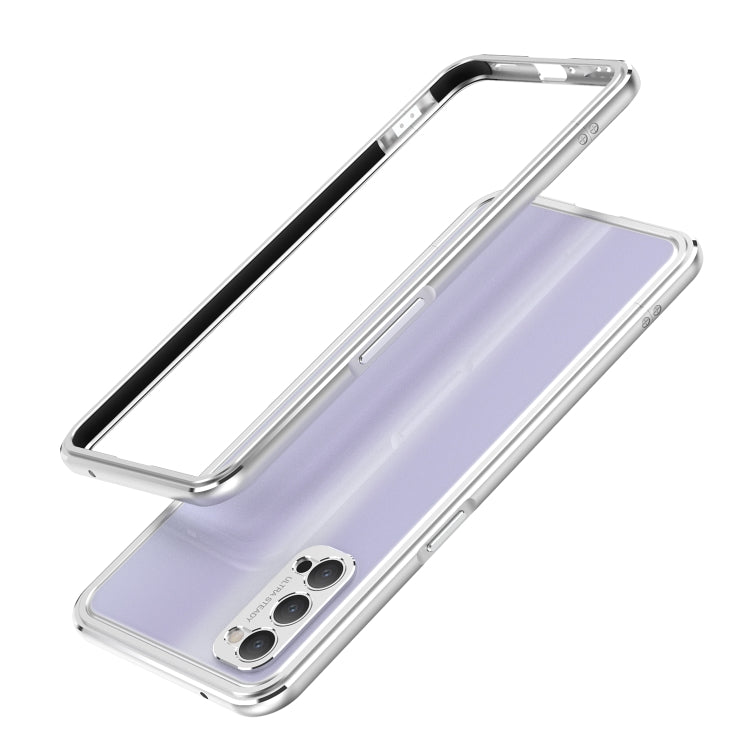For OPPO Reno4 Aluminum Alloy Shockproof Protective Bumper Frame