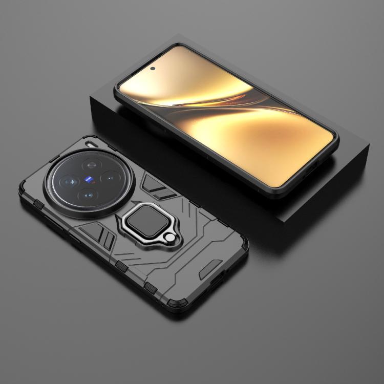 For vivo X200 Pro Magnetic Ring Holder PC + TPU Phone Case