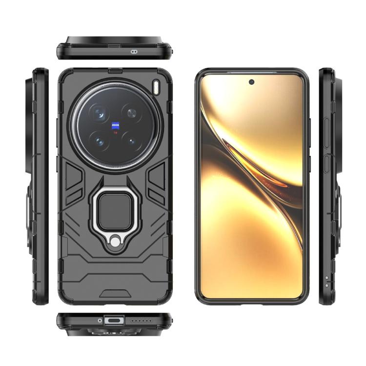 For vivo X200 Pro Magnetic Ring Holder PC + TPU Phone Case