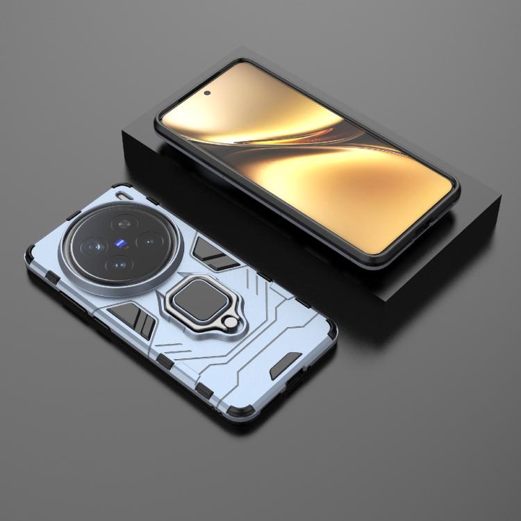 For vivo X200 Pro Magnetic Ring Holder PC + TPU Phone Case