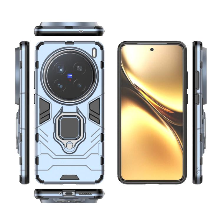 For vivo X200 Pro Magnetic Ring Holder PC + TPU Phone Case