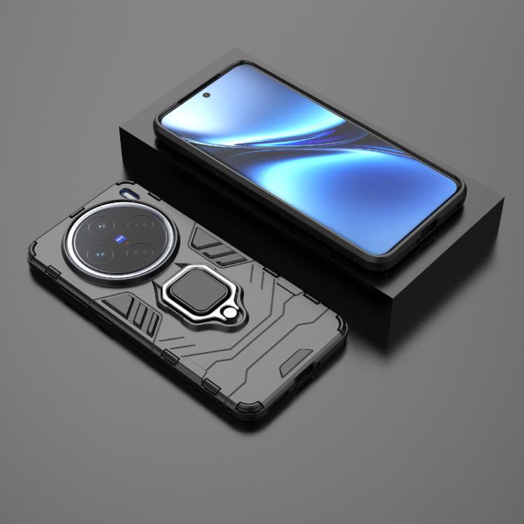 For vivo X200 Magnetic Ring Holder PC + TPU Phone Case