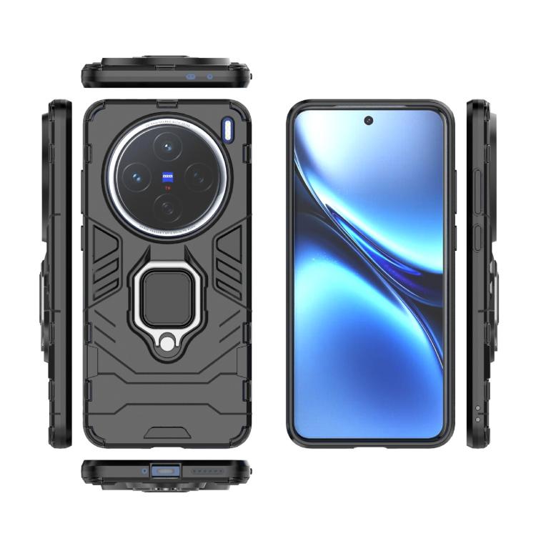 For vivo X200 Magnetic Ring Holder PC + TPU Phone Case