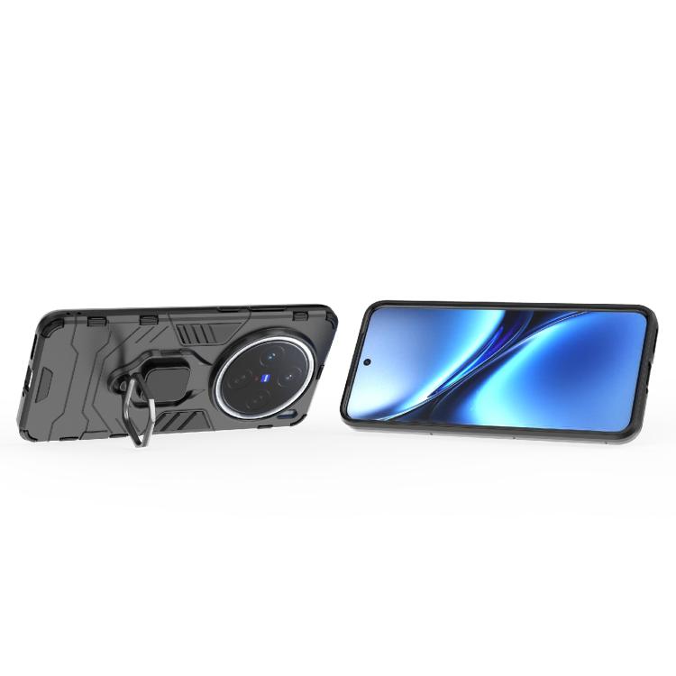 For vivo X200 Magnetic Ring Holder PC + TPU Phone Case