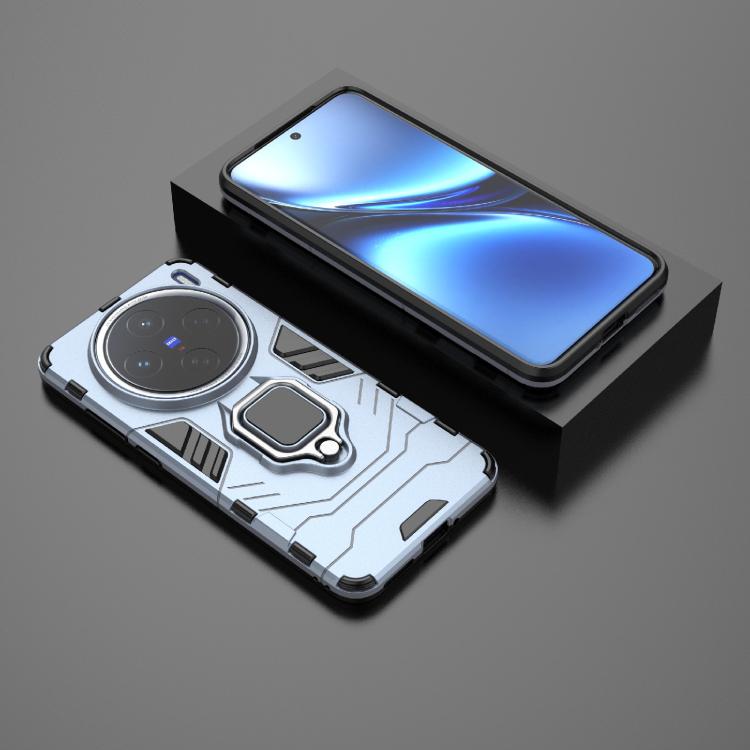 For vivo X200 Magnetic Ring Holder PC + TPU Phone Case