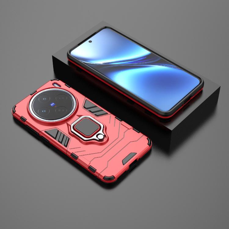 For vivo X200 Magnetic Ring Holder PC + TPU Phone Case