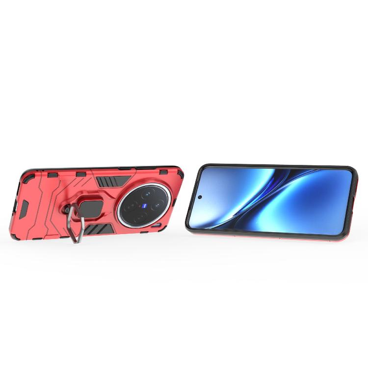 For vivo X200 Magnetic Ring Holder PC + TPU Phone Case