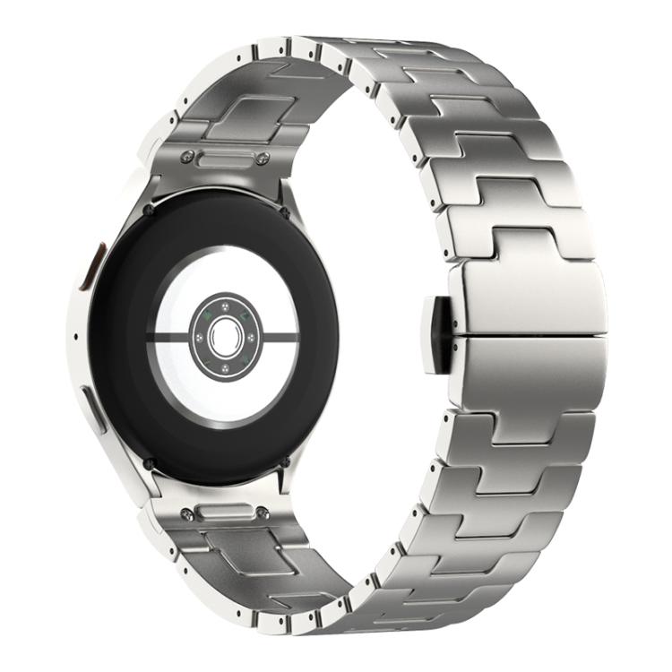 For Samsung Galaxy Watch  7 / 6 / 5 / 4 Quick Release Button H Shaped Stainless Steel Watch Band