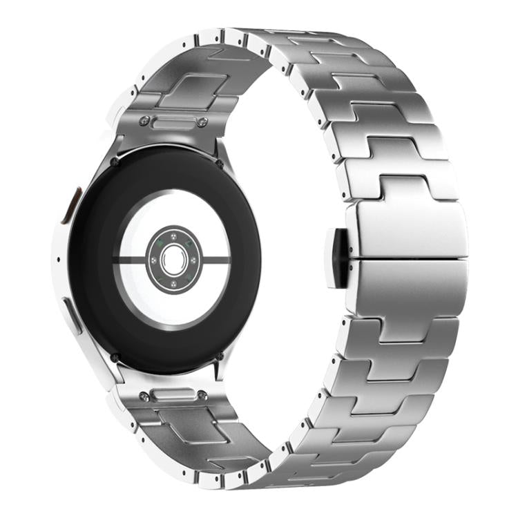 For Samsung Galaxy Watch  7 / 6 / 5 / 4 Quick Release Button H Shaped Stainless Steel Watch Band