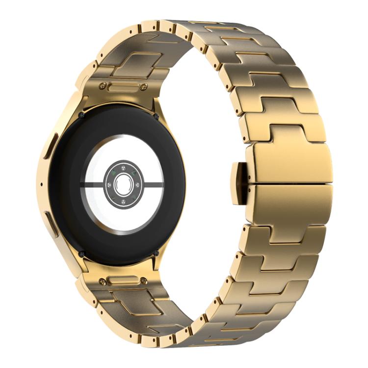 For Samsung Galaxy Watch  7 / 6 / 5 / 4 Quick Release Button H Shaped Stainless Steel Watch Band