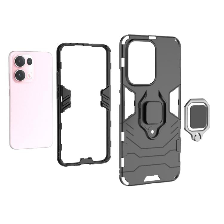 For OPPO Reno13 Pro 5G Global Magnetic Ring Holder PC + TPU Phone Case