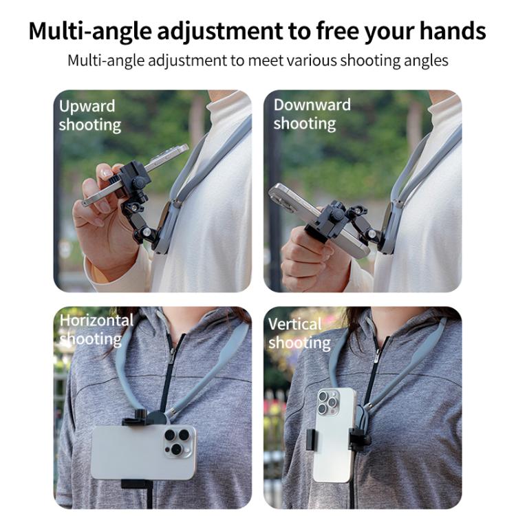 Magnetic Neck Mount Anti-shake Bracket, Type:3 in 1 1/4 Adapter