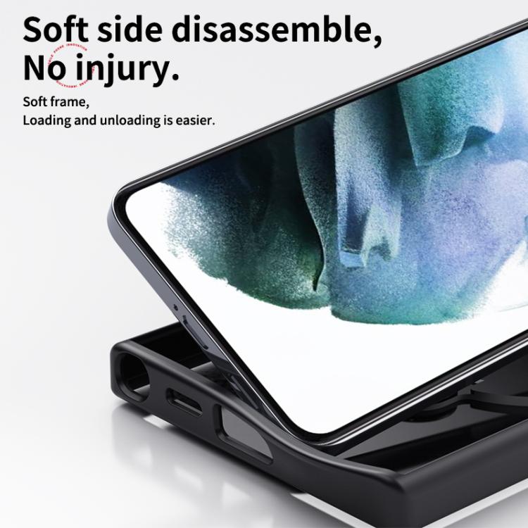 For Samsung Galaxy S25 5G Double Ring MagSafe Magnetic Holder Phone Case
