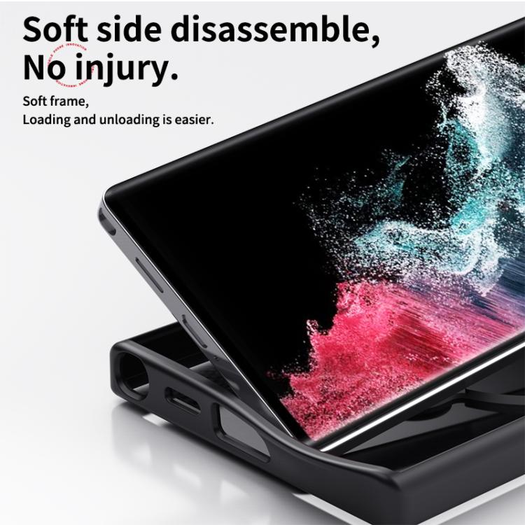 For Samsung Galaxy S25 Ultra 5G Double Ring MagSafe Magnetic Holder Phone Case