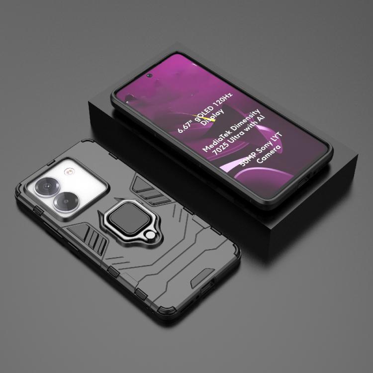 For Xiaomi Poco M7 Pro 5G Magnetic Ring Holder PC + TPU Phone Case