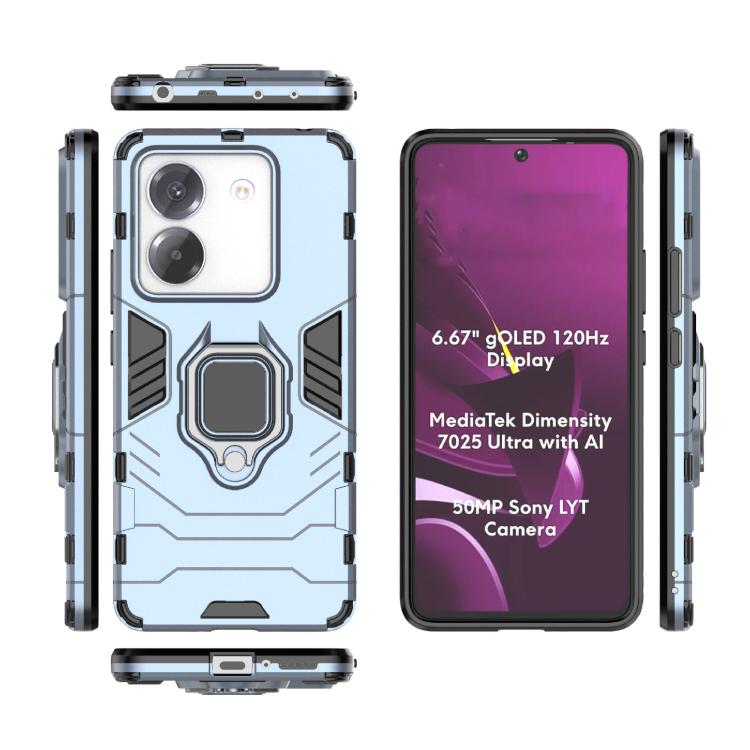 For Xiaomi Poco M7 Pro 5G Magnetic Ring Holder PC + TPU Phone Case