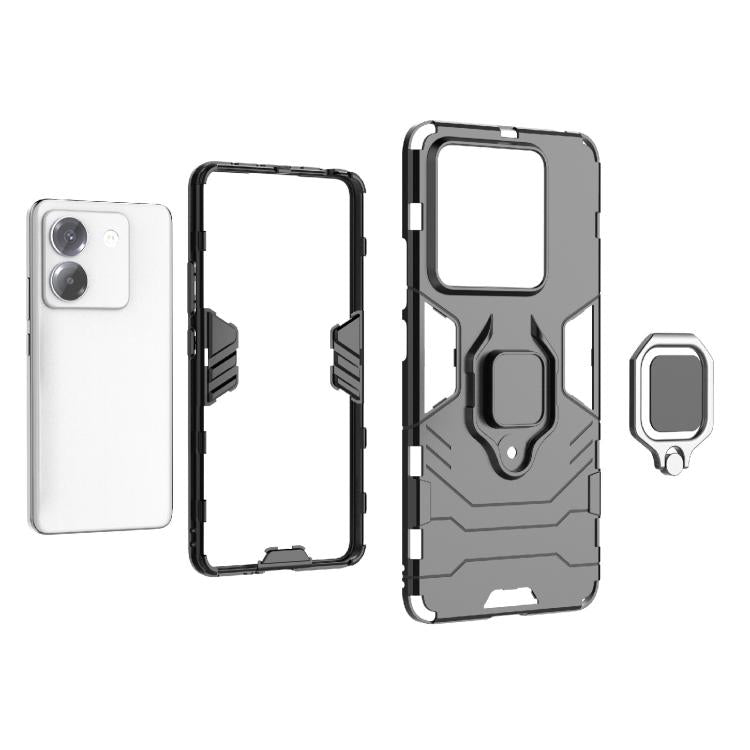 For Xiaomi Poco M7 Pro 5G Magnetic Ring Holder PC + TPU Phone Case