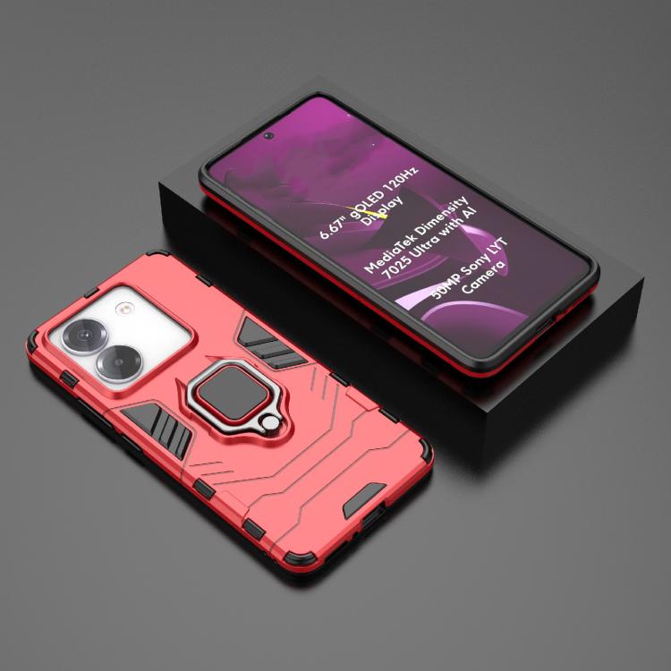 For Xiaomi Poco M7 Pro 5G Magnetic Ring Holder PC + TPU Phone Case