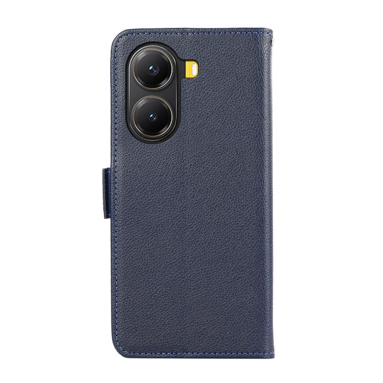 For Xiaomi Poco X7 Pro ABEEL Side-Magnetic Litchi Pattern Leather RFID Phone Case