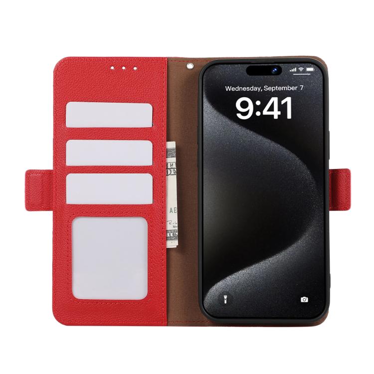 For Xiaomi 15 Ultra ABEEL Side-Magnetic Litchi Pattern Leather RFID Phone Case