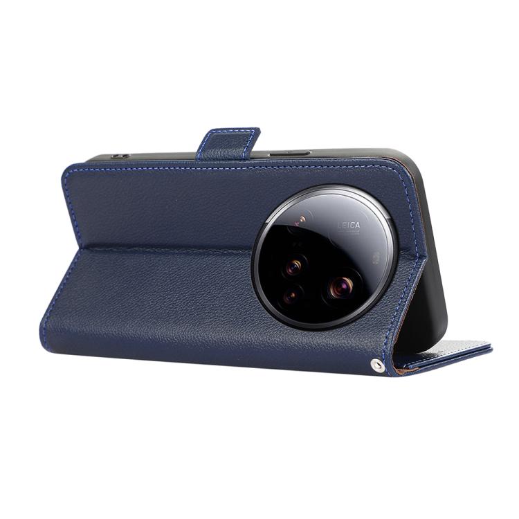 For Xiaomi 15 Ultra ABEEL Side-Magnetic Litchi Pattern Leather RFID Phone Case