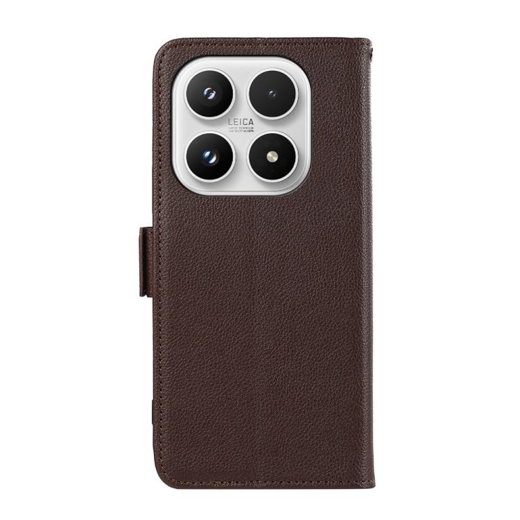 For Xiaomi 17 ABEEL Side-Magnetic Litchi Pattern Leather RFID Phone Case