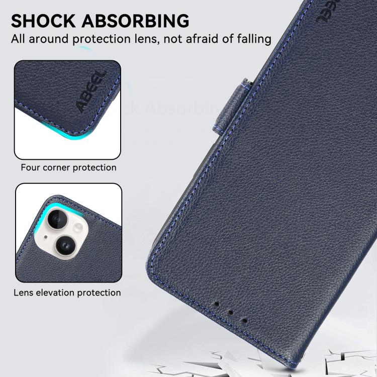 For Xiaomi 17 ABEEL Side-Magnetic Litchi Pattern Leather RFID Phone Case