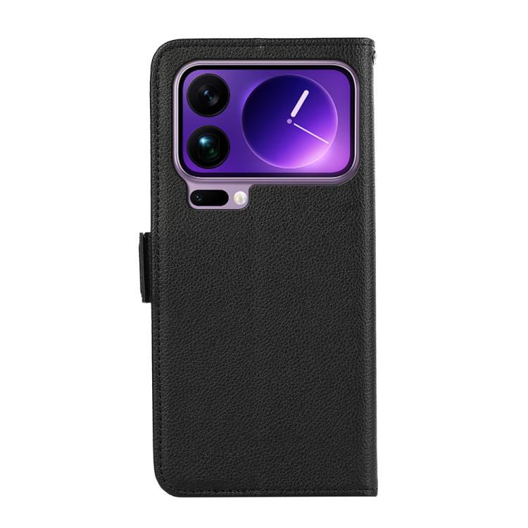 For Xiaomi 17 Pro ABEEL Side-Magnetic Litchi Pattern Leather RFID Phone Case