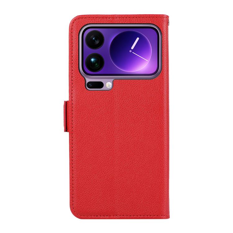 For Xiaomi 17 Pro ABEEL Side-Magnetic Litchi Pattern Leather RFID Phone Case