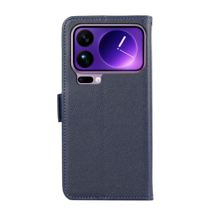 For Xiaomi 17 Pro ABEEL Side-Magnetic Litchi Pattern Leather RFID Phone Case
