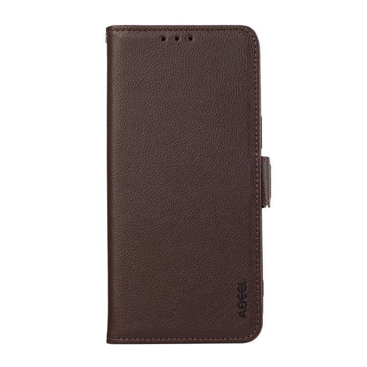 For Xiaomi 17 Pro Max ABEEL Side-Magnetic Litchi Pattern Leather RFID Phone Case