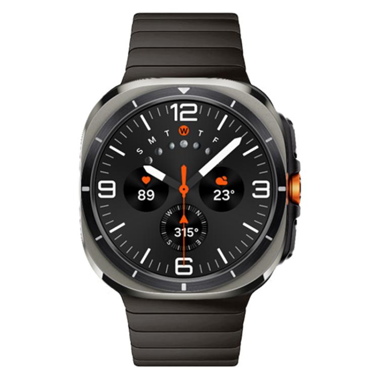 For Samsung Galaxy Watch Ultra 47mm / Ultra 2025 Bamboo Norman Buckle Stainless Steel Watch Band
