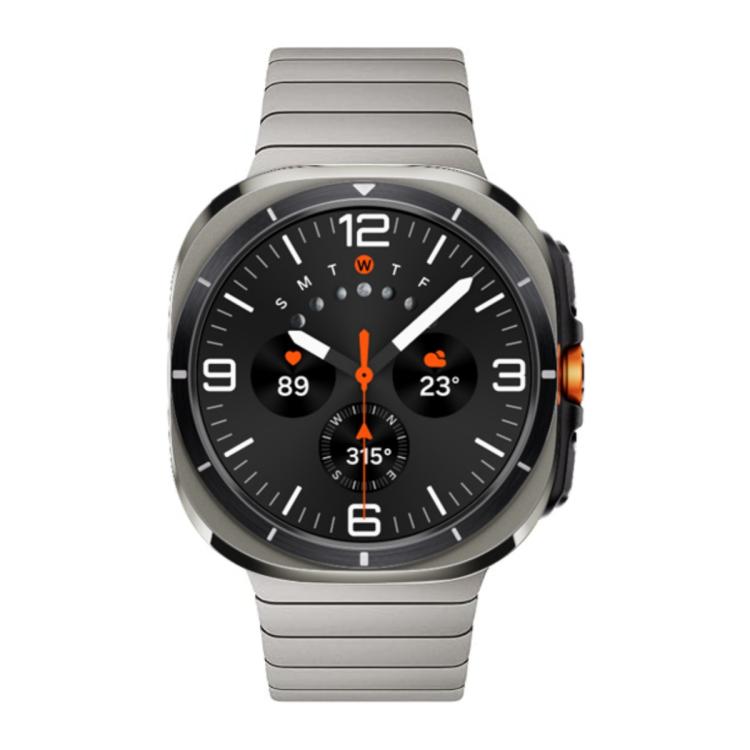 For Samsung Galaxy Watch Ultra 47mm / Ultra 2025 Bamboo Norman Buckle Stainless Steel Watch Band