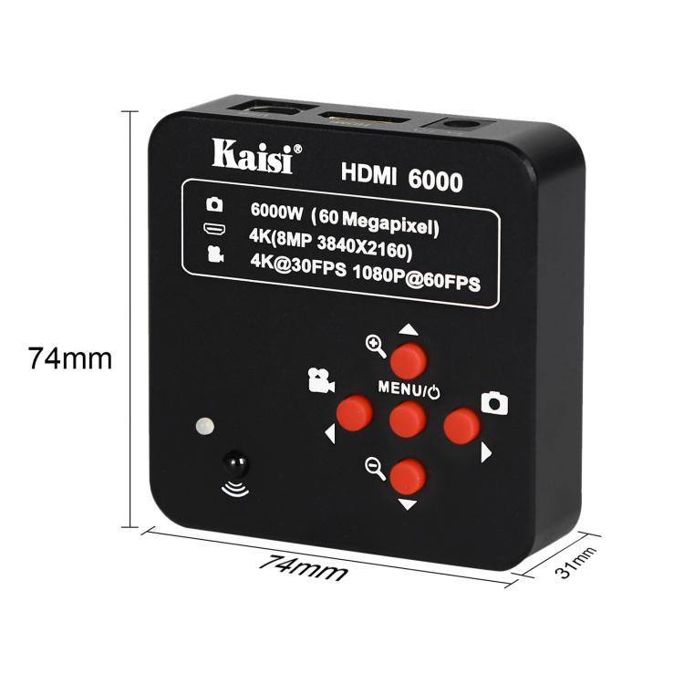 Kaisi HDMI 6000 HDMI / USB Dual Interface 60MP 4K Ultra HD Microscope Industrial Camera, Plug:US Plug