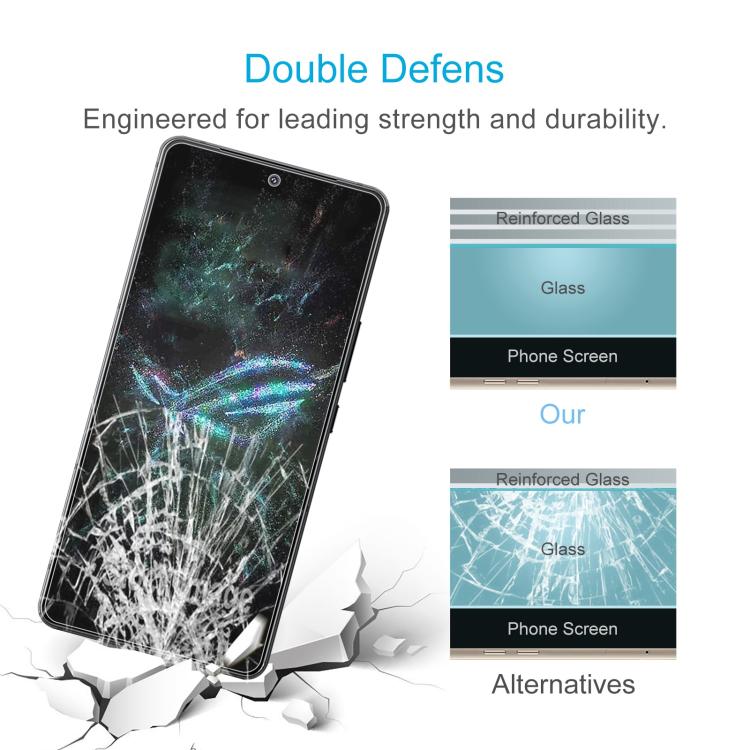 For Asus ROG Phone 9 FE 50pcs 0.26mm 9H 2.5D Tempered Glass Film