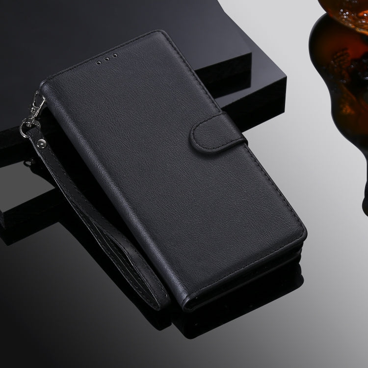 For Xiaomi Redmi 10X 5G / 10X Pro 5G 2 in 1 Solid Color Detachable PU Leather Case with Card Slots & Magnetic Holder & Photo Frame & Wallet & Strap