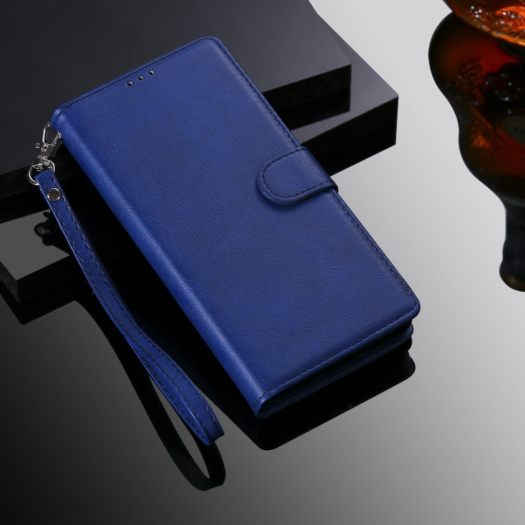 For Xiaomi Redmi 10X 5G / 10X Pro 5G 2 in 1 Solid Color Detachable PU Leather Case with Card Slots & Magnetic Holder & Photo Frame & Wallet & Strap