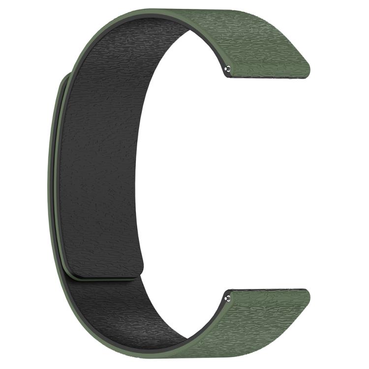 22mm Cloud Wood Grain Silicone Magnetic Watch Band