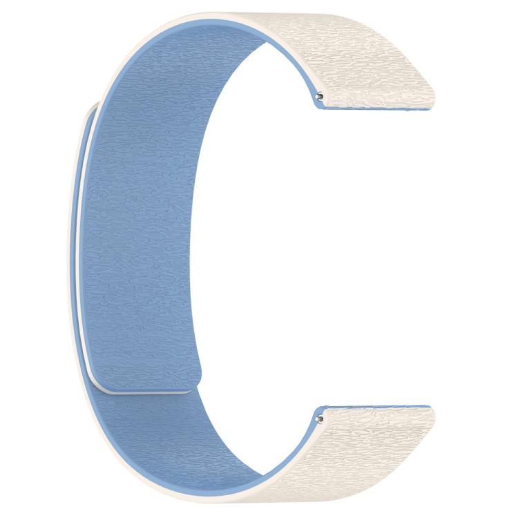 22mm Cloud Wood Grain Silicone Magnetic Watch Band