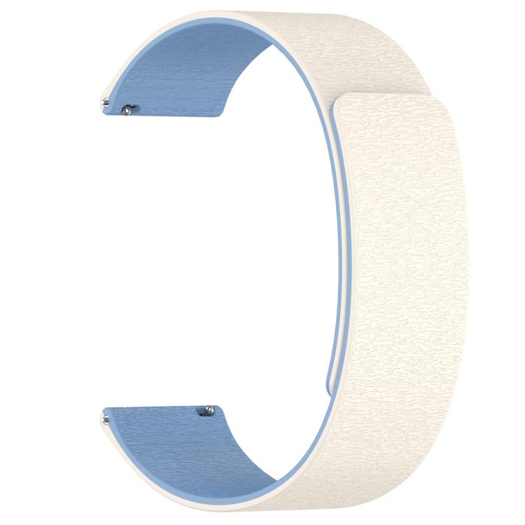 22mm Cloud Wood Grain Silicone Magnetic Watch Band